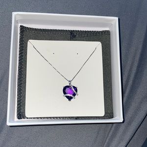 Purple Heart necklace